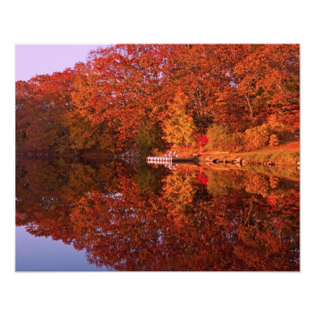 Autumn's Reflection Photo Print (Front)