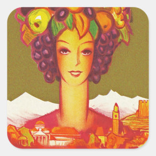 Autunno a Merano Square Sticker