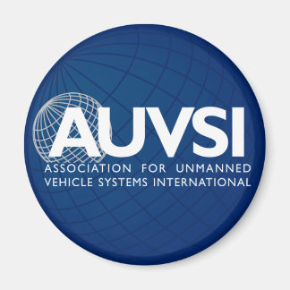 AUVSI Round Logo Magnet