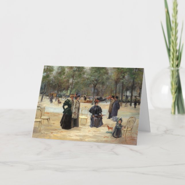 Aux Champs-Élysées | Louis Abel-Truchet Card (Front)