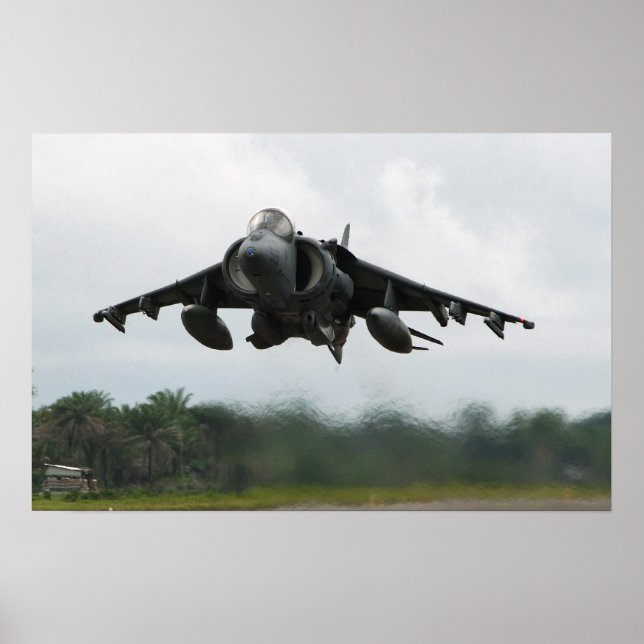AV-8B Harrier II Aircraft Poster (Front)