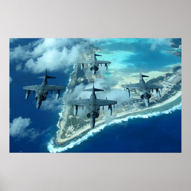 AV-8B Harrier II Aircraft Poster (Front)