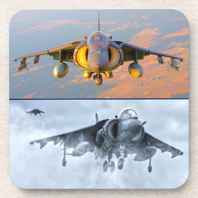AV-8B HARRIER II  BEVERAGE COASTER (Front)