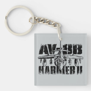 AV-8B Harrier II Square (double-sided) Keychain