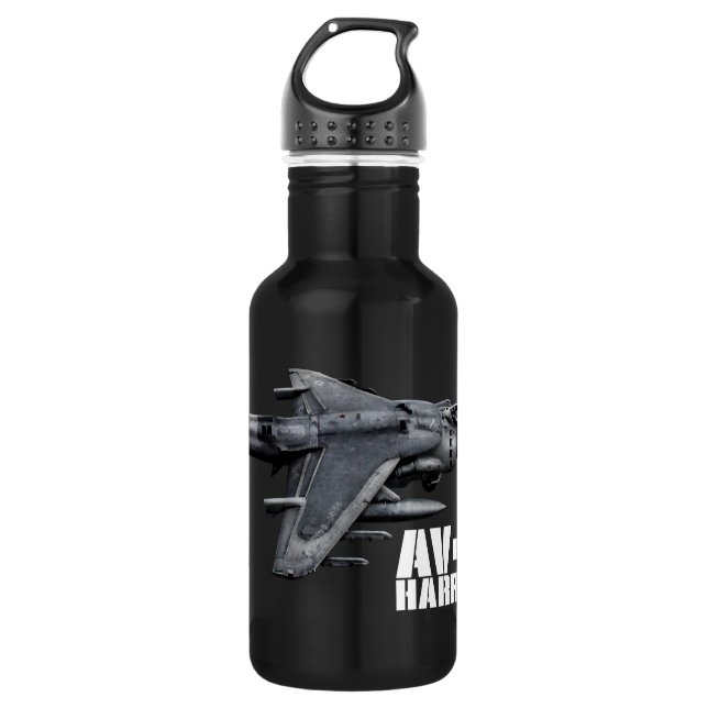 AV-8B Harrier II Stainless Steel Water Bottle (Front)