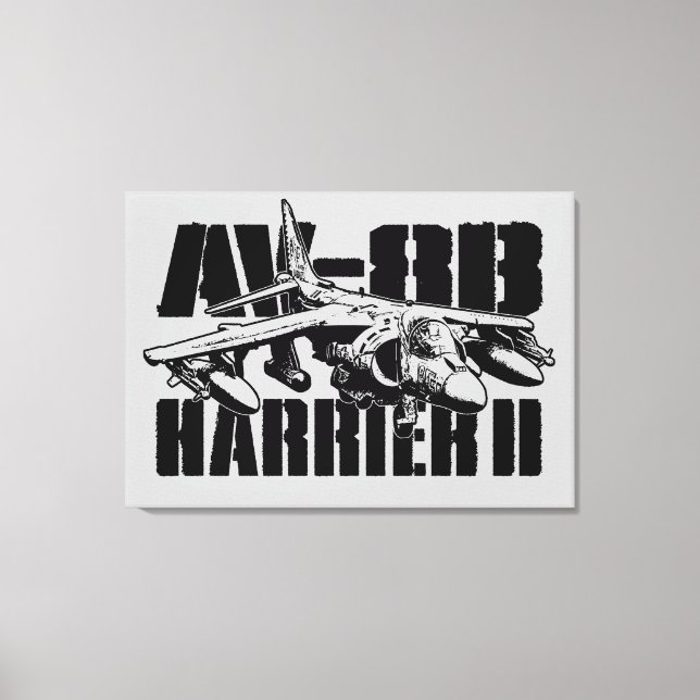 AV-8B Harrier II Wrapped Canvas Print (Front)