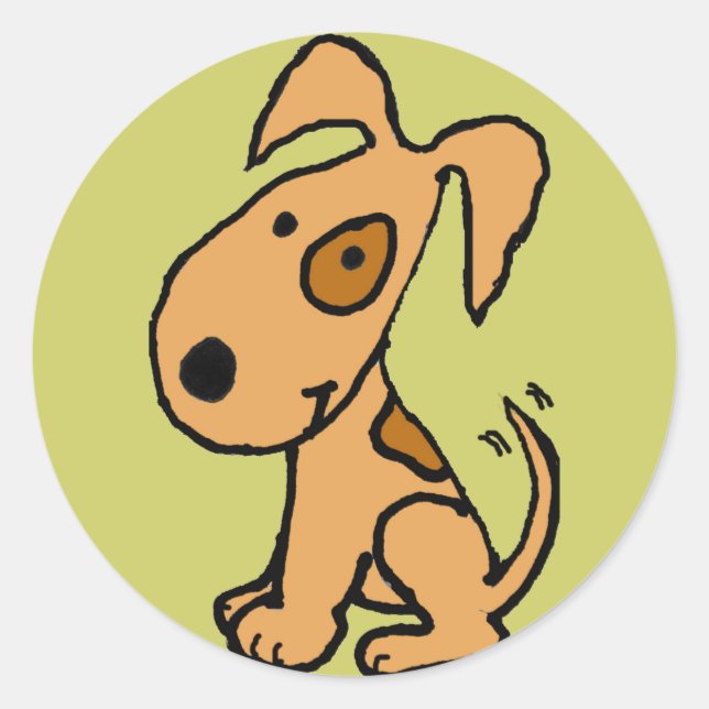 AV- Tail Wagging Puppy Stickers (Front)