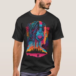 AV Technician Headphones Audio Visual Tech Sound E T-Shirt
