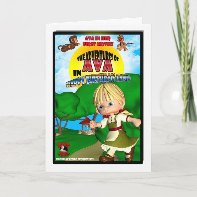 Ava Birthday Card DVD box spoof (Front)