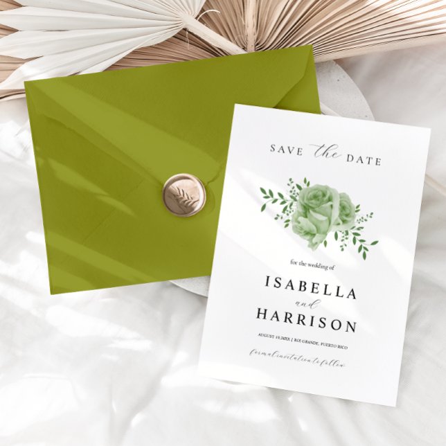 AVA Cactus Floral Succulent Desert Save the Date Invitation (Creator Uploaded)