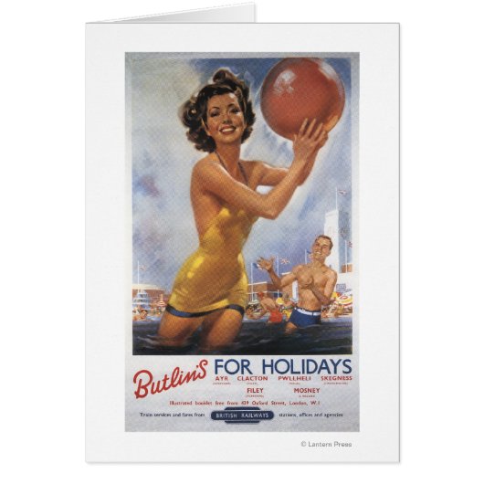 Ava Gardner Look-a-like Butlin's Camps Cards (Front)