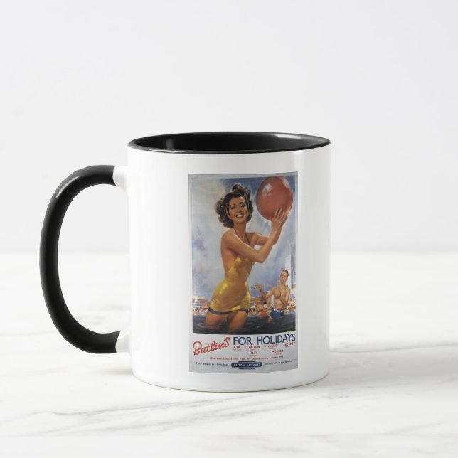 Ava Gardner Look-a-like Butlin's Camps Mug (Left)