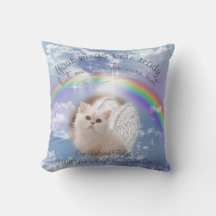 AVA - Heavenly Sky With Rainbow Pet Memorial Throw Pillow