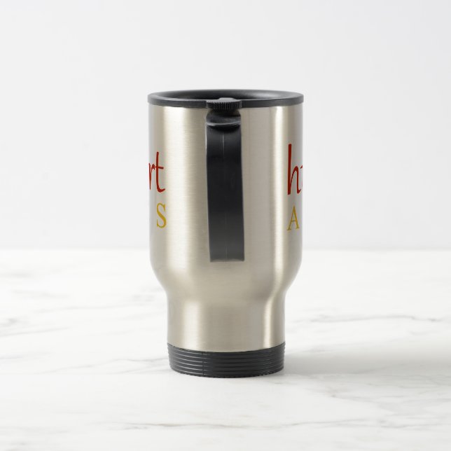 Ava Miles "Humor Heart" Travel Mug (Handle)
