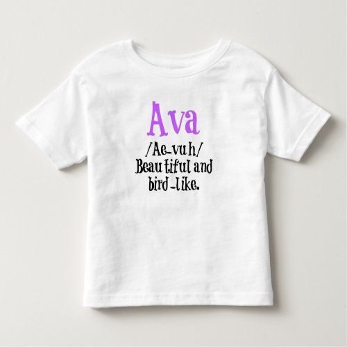 Ava Name Description Shirt