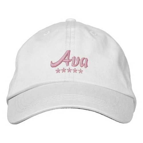 Ava Name Embroidered Baseball Cap