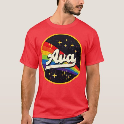 Ava Rainbow In Space Vintage GrungeStyle T_Shirt