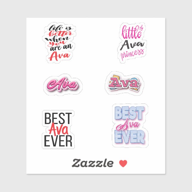 Ava Sticker Pack (Sheet)