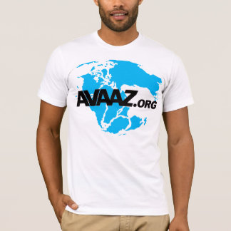 Avaaz.org Black Logo and Pangea Front T-Shirt