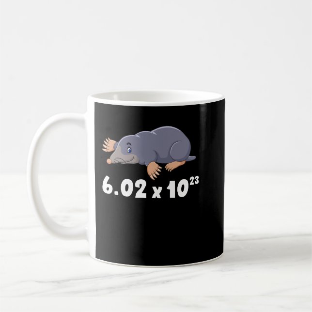 Avagadros Number Funny Mole Day Chemistry Coffee Mug (Left)