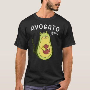 Avagato Cat Spanish Avocado Cat Kitten Seed T-Shirt