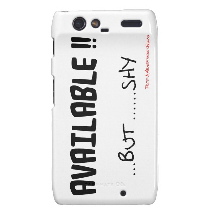 Available But Shy Droid RAZR Case