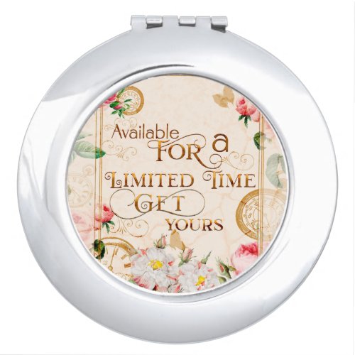 Available For A Limited Time flower  Kids Flip Fl Compact Mirror