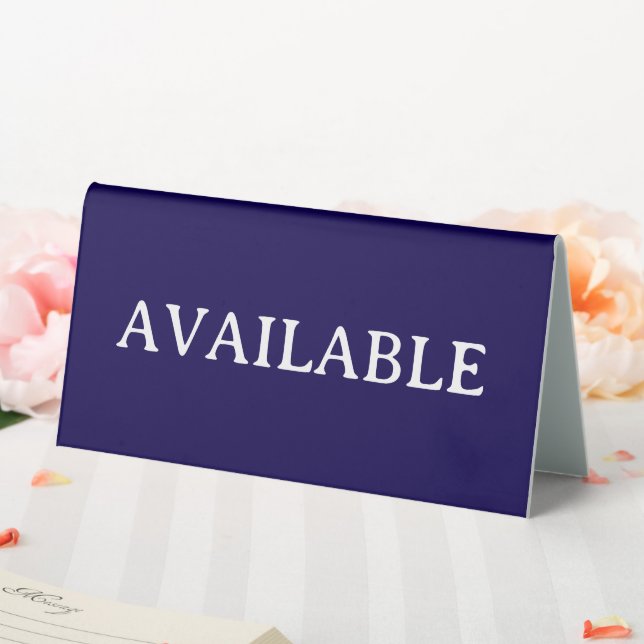AVAILABLE | Plastic 6" X 3" Table Tent Sign (In SItu (Wedding))