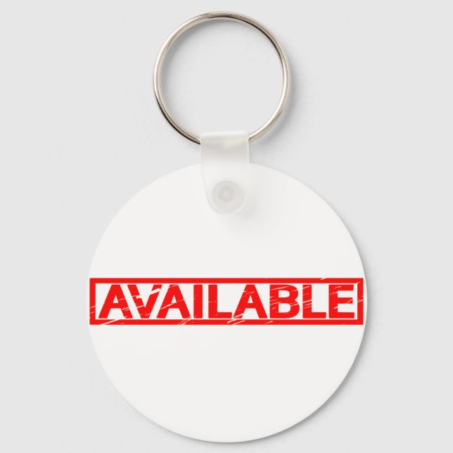 Available Stamp Keychain (Front)