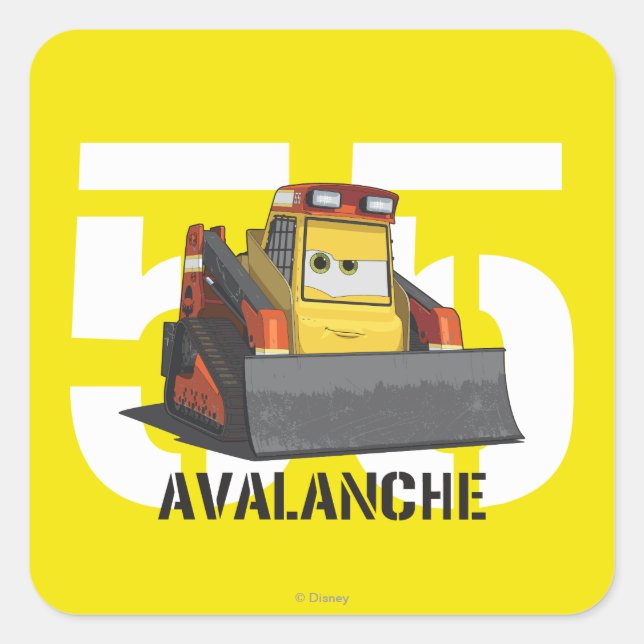 Avalanche Character Art Square Sticker (Front)