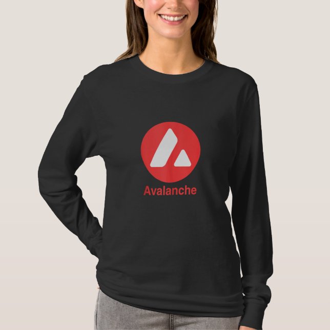 Avalanche Coin Cryptocurrency Avax Crypto T-Shirt (Front)