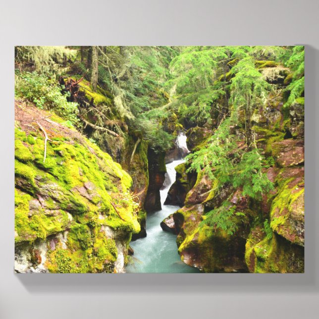 Avalanche Creek Glacier National Park Canvas Photo Tile (Front Set)