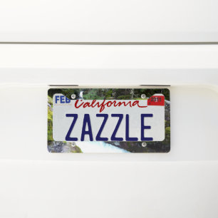 Avalanche Gorge I at Glacier National Park License Plate Frame