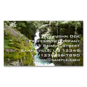 Avalanche Gorge II at Glacier National Park Business Card Magnet