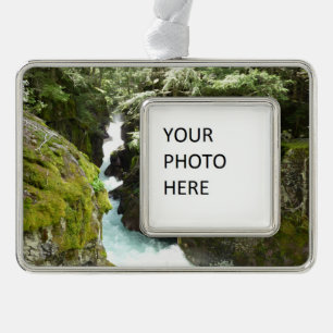Avalanche Gorge II at Glacier National Park Christmas Ornament