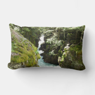 Avalanche Gorge II at Glacier National Park Lumbar Pillow