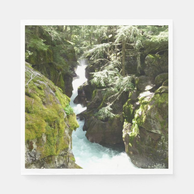 Avalanche Gorge II at Glacier National Park Napkins (Front)