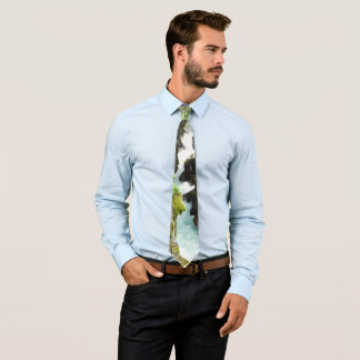 Avalanche Gorge II at Glacier National Park Neck Tie