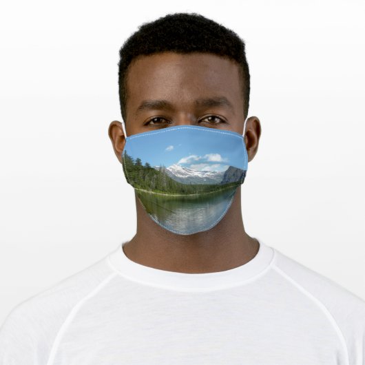 Avalanche Lake I in Glacier National Park Adult Cloth Face Mask (Worn)