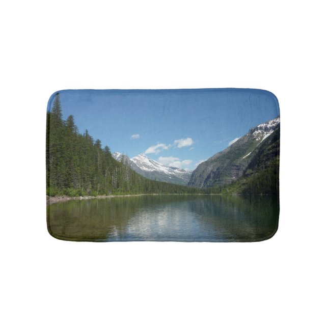 Avalanche Lake I in Glacier National Park Bath Mat (Front)