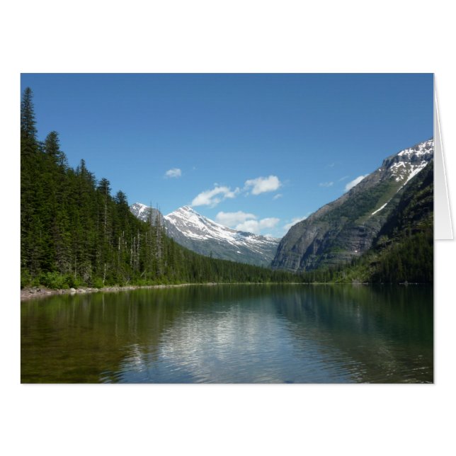 Avalanche Lake I in Glacier National Park Card (Front Horizontal)