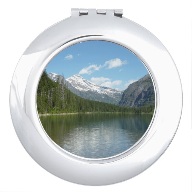 Avalanche Lake I in Glacier National Park Compact Mirror (Front)