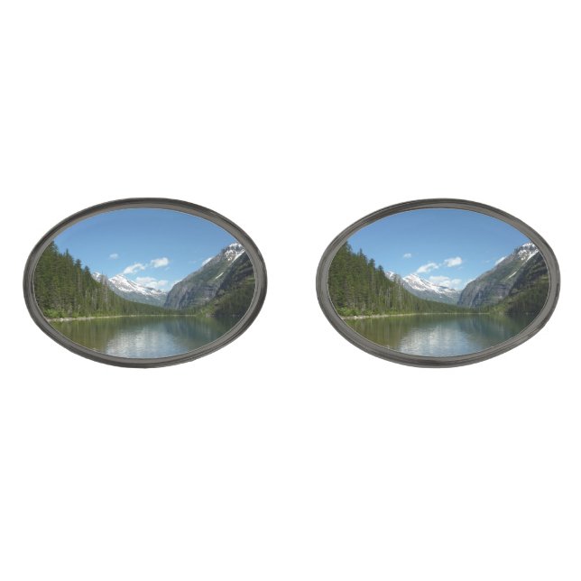 Avalanche Lake I in Glacier National Park Cufflinks (Front)