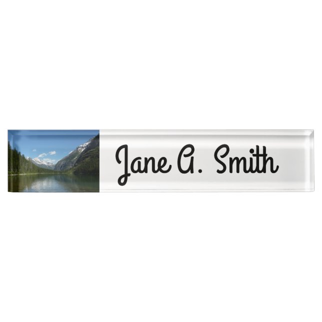 Avalanche Lake I in Glacier National Park Desk Name Plate (Front)