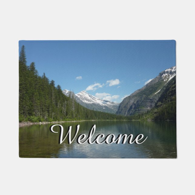 Avalanche Lake I in Glacier National Park Doormat (Front)