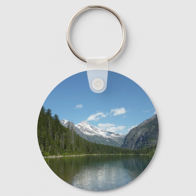 Avalanche Lake I in Glacier National Park Keychain (Front)