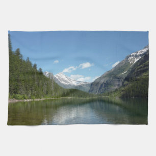 Avalanche Lake I in Glacier National Park Kitchen Towel