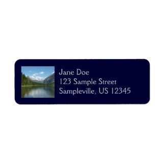 Avalanche Lake I in Glacier National Park Label