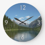Avalanche Lake I in Glacier National Park Large Clock
