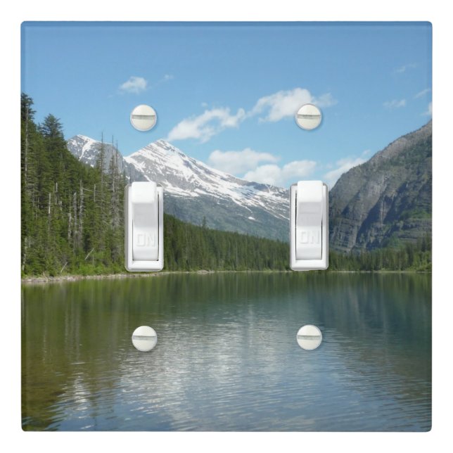Avalanche Lake I in Glacier National Park Light Switch Cover (In Situ)